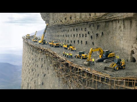 America Genius Engineers Split Sheer Cliffs To Build Massive Roads That You’ve Never Seen Before