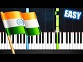 Indian National Anthem - EASY Piano Tutorial by PlutaX