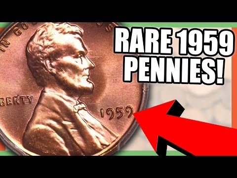 1959 LINCOLN PENNY COINS WORTH MONEY - RARE PENNIES TO LOOK FOR!!!