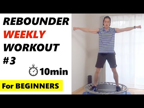 【10-min Rebounder Weekly WORKOUT #3】Mini Trampoline HIIT For Weight Loss｜For Beginners