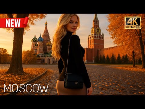 ✨🔥 Magical Autumn in Moscow 2025 in 4K HDR | Red Square, Kremlin & Zaryadye