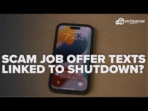 Job recruiting scam texts may be linked to government shutdown, according to expert