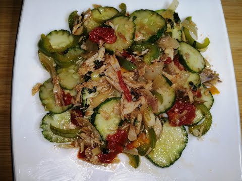 #cucumber#saltfish(codfish) How to make cucumber and saltfish