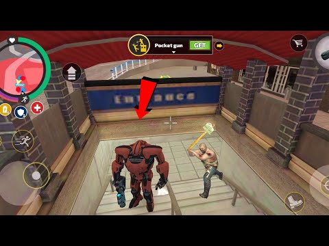 Rope Hero: Vice Town (Transformer Ball in Subway Tunnel) Robot Ball Teleport Station - Gameplay HD