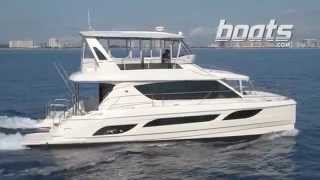 Aquila 48 Power Catamaran Running Shots