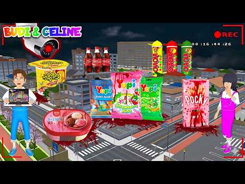 Yuta Mio Panik! CCTV Merekam Yupi, Pocky, Nyam Nyam, Es Krim Kotak Berdarah Misterius DiKota Sakura😱