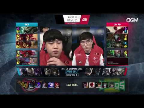 JAG vs SKT, Game 2   LCK Spring Split 2017   | Faker Katarina & Bang Ziggs APC