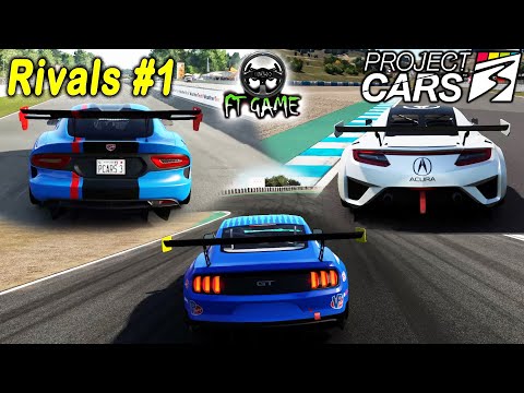 Project CARS 3 (Viper, Mustang, NSX) Rivals Gameplay #1 | Thrustmaster