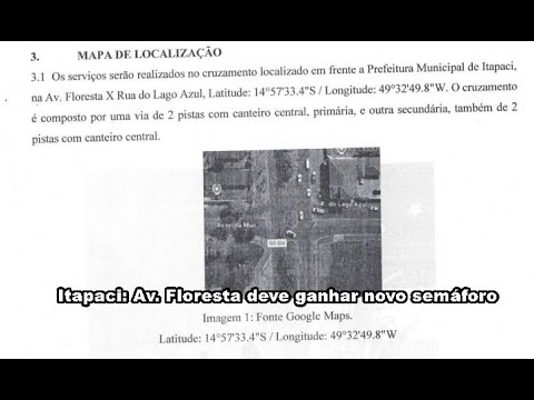 Itapaci,GO:  Av. Floresta(BR 153),  deve ganhar novo semáforo | Goiás News  - jornalista Jota Brito