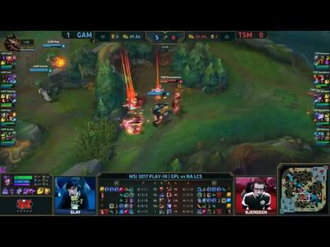 GAM Optimus - Zed vs TSM Bjergsen Syndra - Mid - Patch 7.9 - MSI Replay