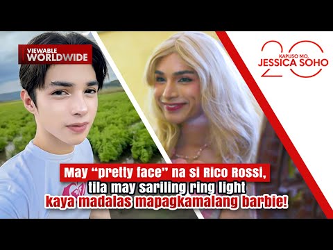 May “pretty face” na si Rico Rossi, madalas mapagkamalang barbie! | Kapuso Mo, Jessica Soho