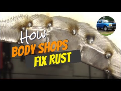 How Body Shops Fix Rust Holes: MIG Welder, Lap Welds, Bondo