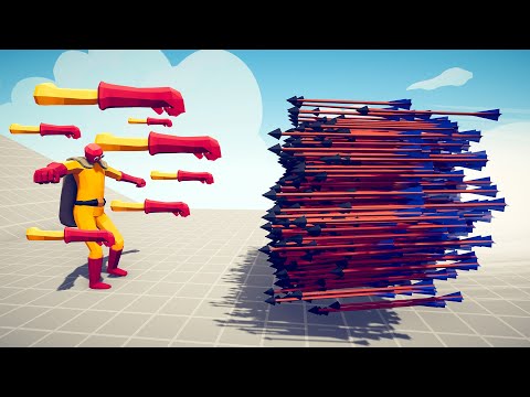 5x GODS vs ONE PUNCH MAN SAITAMA - Totally Accurate Battle Simulator TABS