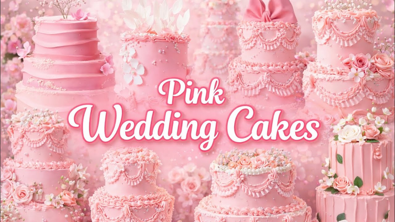 Gorgeous Pink Wedding Cakes Compilation 🎂 🌸 Elegant Buttercream Designs & Romantic Cake Ideas