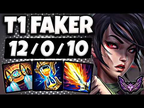 T1 Faker Akali vs Syndra MID [ Perfect KDA ] Korea Master Patch 25.15