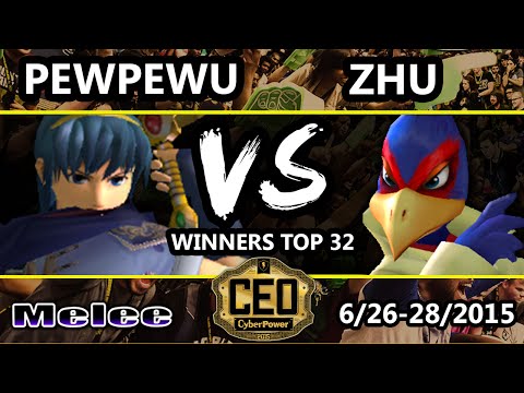 CEO 2015 - CLG | PewPewU (Marth) Vs. Poor Zhu (Falco) SSBM Winners Top 32 - Smash Melee