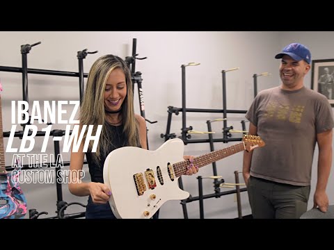 The first time I saw the LB1-WH at the Ibanez LA Custom Shop