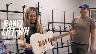  - The first time I saw the LB1-WH at the Ibanez LA Custom Shop