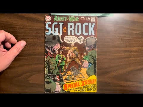 Our Army At War #205: animals in combat! Dogs, cats, and elephants fight the enemy! Kubert, Heath!