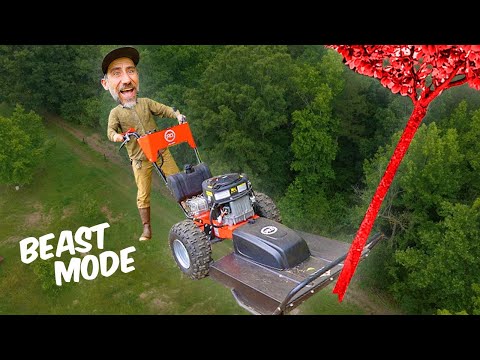Using a BIG Brush Mower to Clear Land/ Do It Yourself