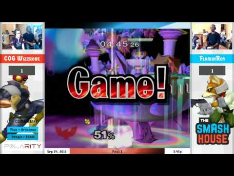 The Smash House - COG Wizzrobe (Falcon) vs Flamin Roy (Fox) - Melee RR Pool 2