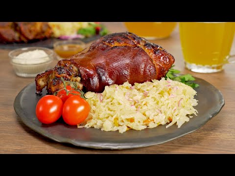 Traditional German Eisbein – Roasted Pork Knuckle. Recipe by Always Yummy!