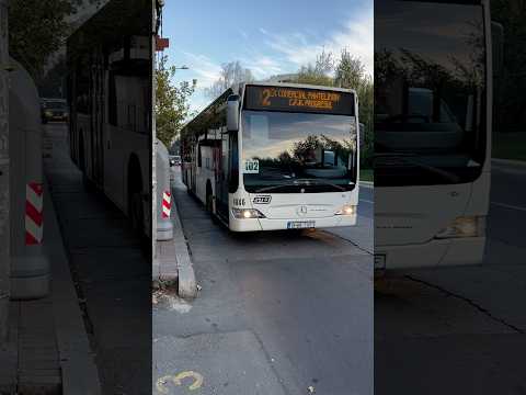 Autobuzul MBC E4 #4846 părăsind stația “Bd. Nicolae Grigorescu” pe Linia 102