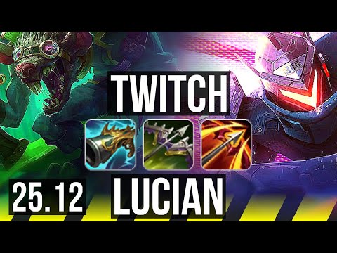 TWITCH & Pyke vs LUCIAN & Alistar (ADC) | 700+ games | KR Master | 25.12