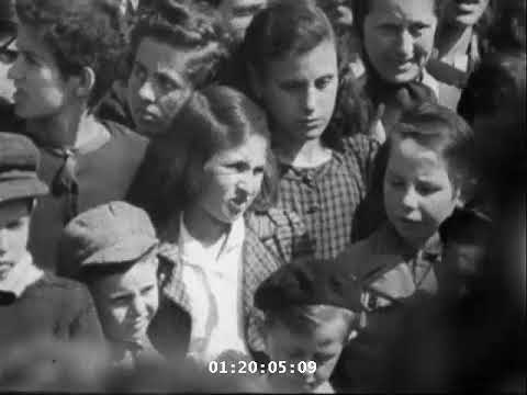 Bergen-Belsen - Jewish Thanksgiving Service  - 19 May 1945