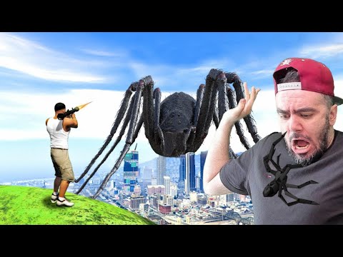 BÜYÜK ÖRÜMCEK ŞEHRI PARÇALADI BIZI TAKIP ETTI - GTA 5 MODS