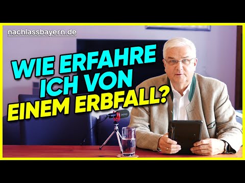 Who will inform me in the event of an inheritance?