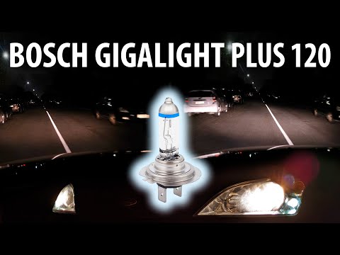 Review: BOSCH Gigalight Plus 120 UPRATED headlight bulbs - unboxing & comparison vs OEM