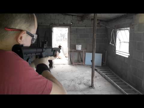 Walther SG 68 test on plastic bucket