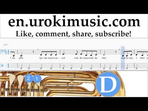 How to Play Tuba The Chainsmokers & Coldplay - Something Just Like This Tabs Part#2 um-i352