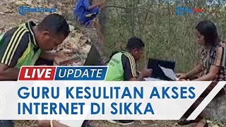 Kesulitan Akses Internet, Guru & Siswa SMPN Henga di Sikka Berjuang Cari Sinyal hingga ke Perbukitan