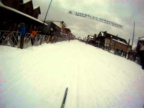 The finish of the 40th American Birkebeiner