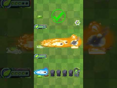 Pvz 2 - Pea Vine Plant & Torchwood Vs Grave Stone #shorts