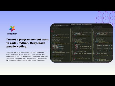 Im Not A Programmer But Want To Code Python Ruby Bash Parallel Coding Part 3 Sloopstash