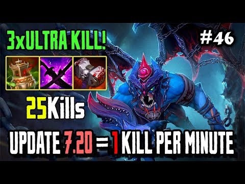 [Night Stalker] 1Kill Per Minute + 3xULTRA KILL! by Nine FullGame Vol. 46 | Dota 2 7.20