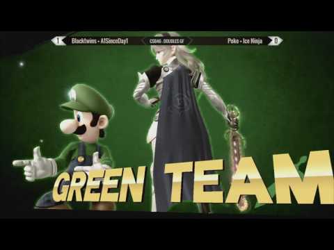 CSB 46 - Blacktwins + A1SinceDay1 vs Poke + Iceninja - SSB4 Doubles GF