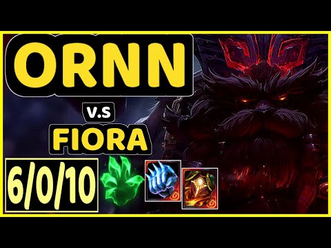 DHOKLA (ORNN) vs FIORA - 6/0/10 KDA TOP GAMEPLAY - NA Ranked GRANDMASTER