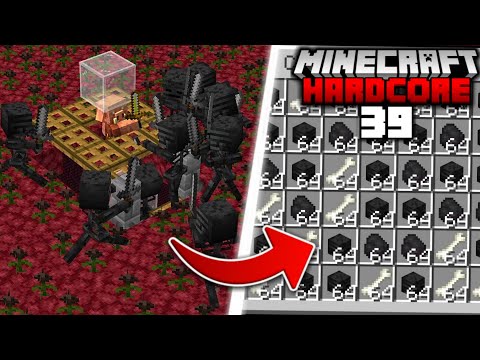 I Built a Wither Skeleton FARM in Minecraft Hardcore (#39)