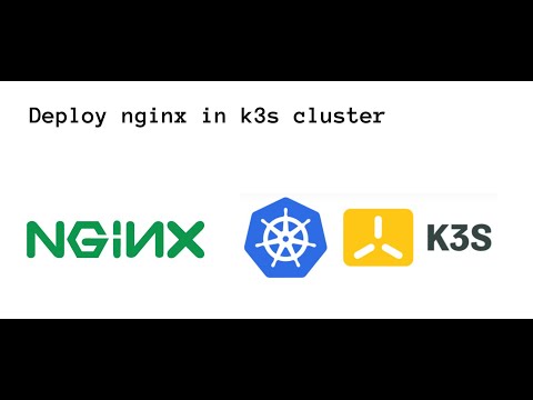 Deploy nginx in k3s cluster