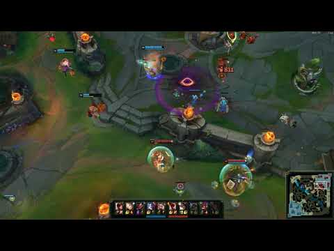 League of Legends - PsyOps Samira Teamfight (Quadrakill)