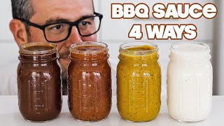 Making Homemade BBQ Sauce 4 Ways » Sweet | Vinegar | Mustard | White