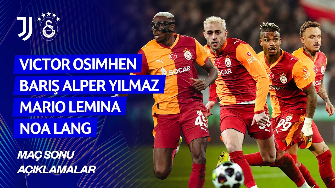 🎙️ Victor Osimhen, Barış Alper Yılmaz, Mario Lemina ve Noa Lang'ın maç sonu açıklamaları. #UCL