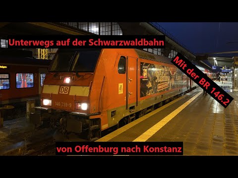 Führerstandsmitfahrt übern Schwarzwald (Die Schwarzwaldbahn)(Nothaltauftrag)[Cabride][4K/60]