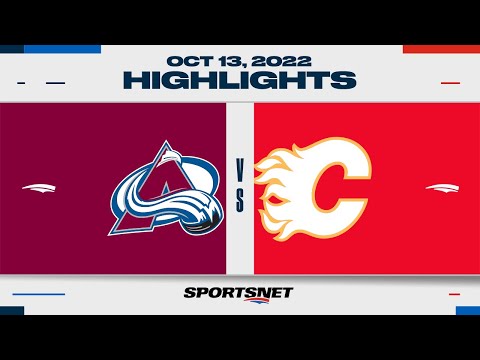 NHL Highlights | Avalanche vs. Flames - October 13, 2022