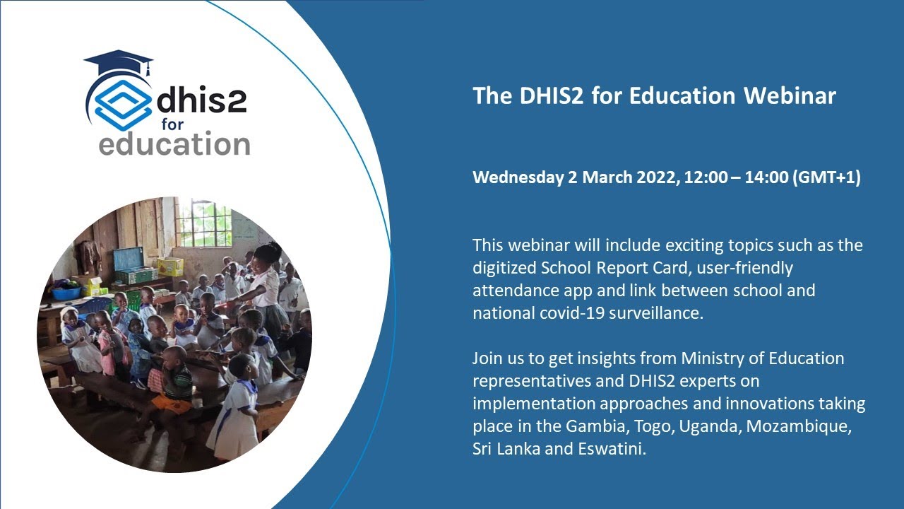 DHIS2 For Education Webinar