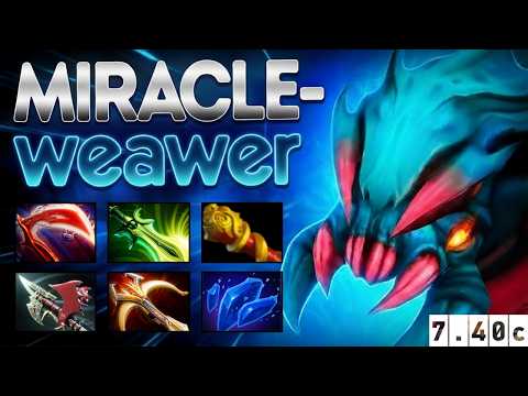 MIRACLE- WEAVER FULL MAP DOMINATION 😱💨 GOD MODE ACTIVATED! | Patch 7.40c
